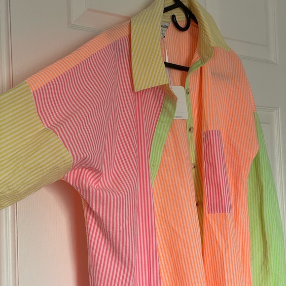 Fun Retro Colorful Button Down - Picture 3 of 6